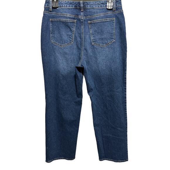 TALBOTS Jeans Womens Size 14P Blue High Waist Relaxed Fit Huron Wash - Picture 2 of 6